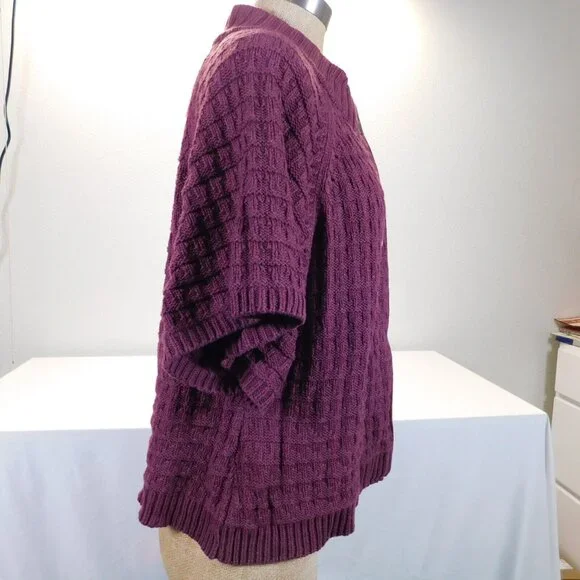 Lot Of 2 Sonoma Womens Hooded Short Sleeve Sweatshirt And Cardigan Sweater XL - Picture 5 of 16